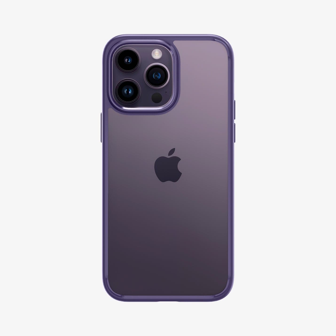 ACS05574 - iPhone 14 Pro Max Case Ultra Hybrid in deep purple showing the back