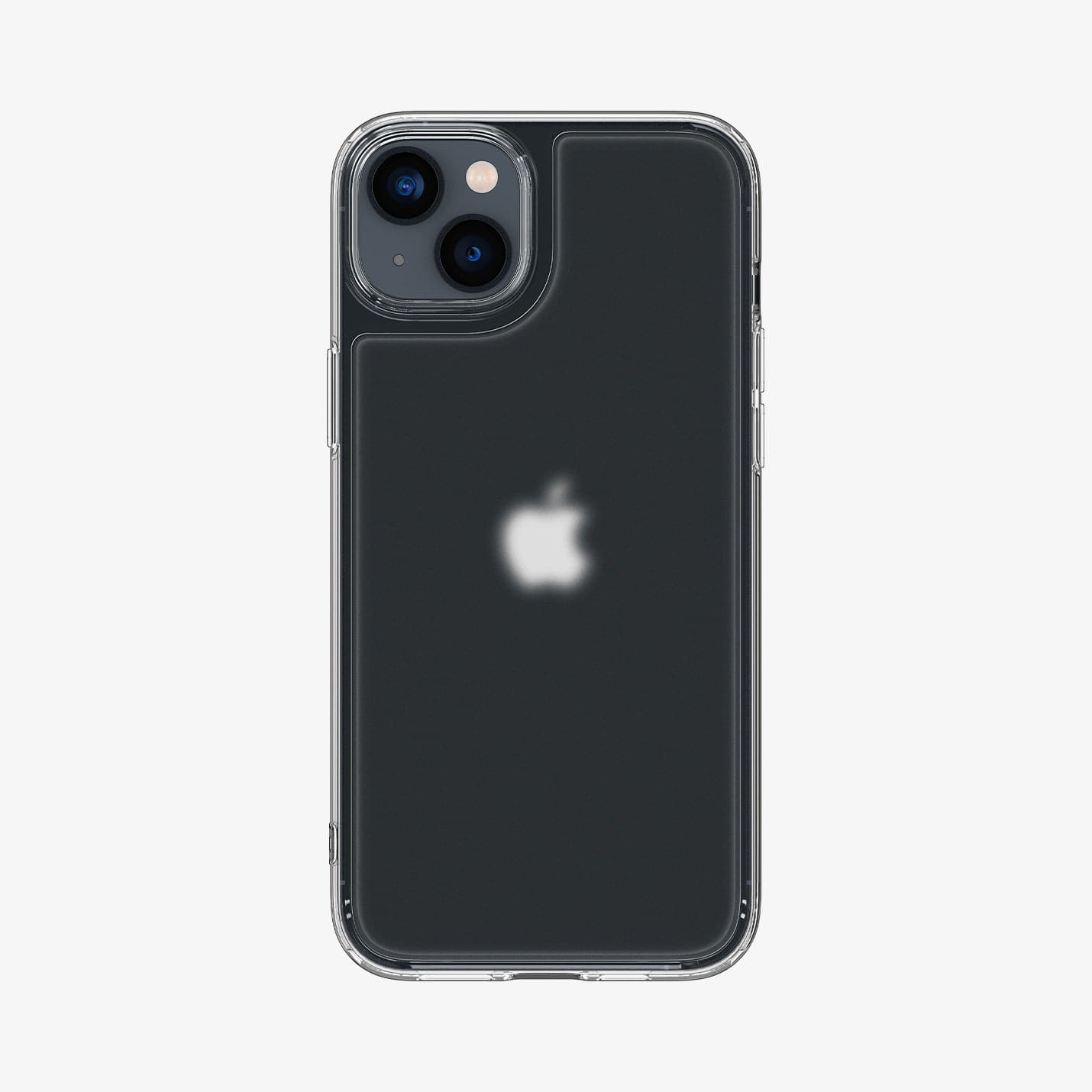 ACS05053 - iPhone 14 Case Quartz Hybrid in matte clear showing the back