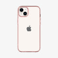 ACS04897 - iPhone 14 Plus Case Ultra Hybrid in rose crystal showing the back