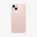 ACS04776 - iPhone 14 Plus Case Thin Fit in pink sand showing the back