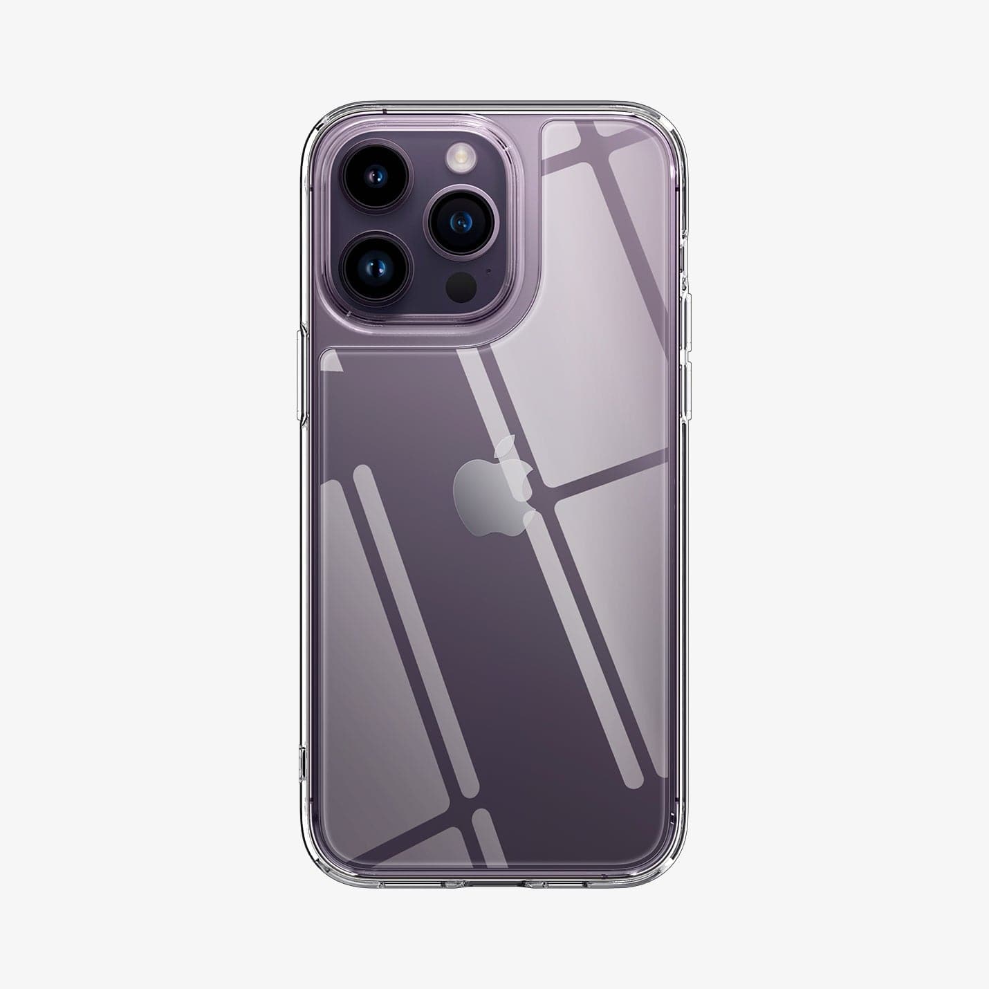 ACS04974 - iPhone 14 Pro Case Quartz Hybrid in crystal clear showing the back