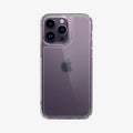 ACS04975 - iPhone 14 Pro Case Quartz Hybrid in matte clear showing the back