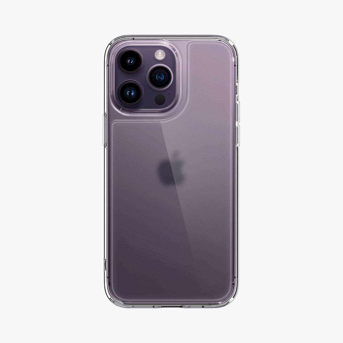 ACS04975 - iPhone 14 Pro Case Quartz Hybrid in matte clear showing the back