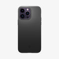 ACS04780 - iPhone 14 Pro Case Thin Fit in black showing the back