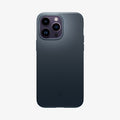 ACS04768 - iPhone 14 Pro Max Case Thin Fit in metal slate showing the back
