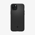 ACS06815 - iPhone 15 Case Mag Armor (MagFit) in matte black showing the back