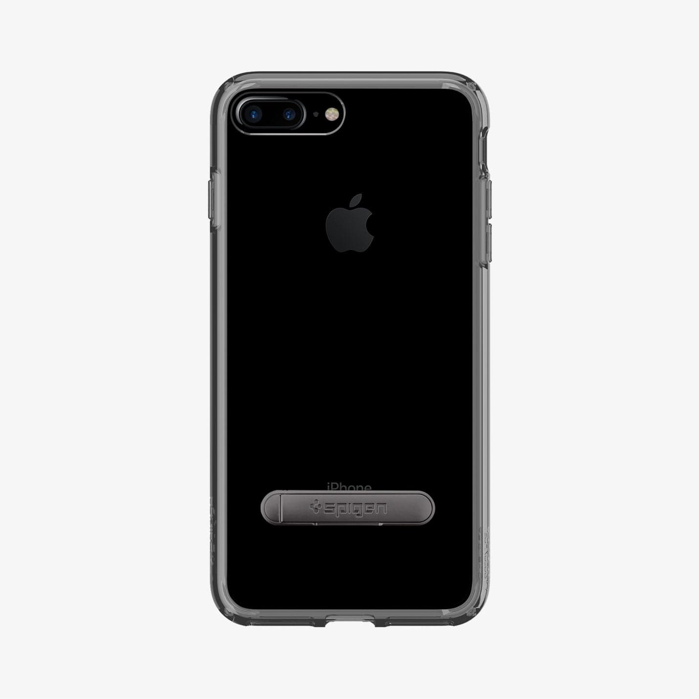 043CS20848 - iPhone 7 Series Ultra Hybrid S Case in Jet Black showing the back