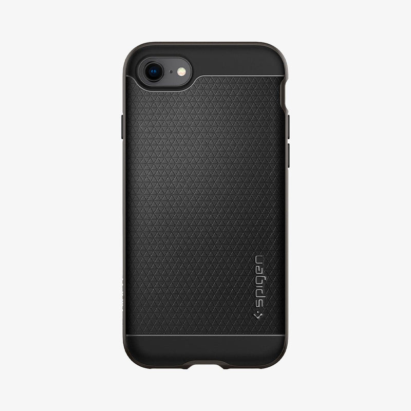 054CS22358 - iPhone 8 Series Neo Hybrid Case in Gunmetal showing the back