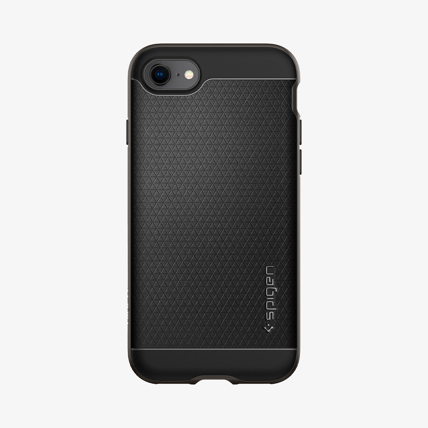 054CS22358 - iPhone SE Neo Hybrid case in gunmetal showing the back