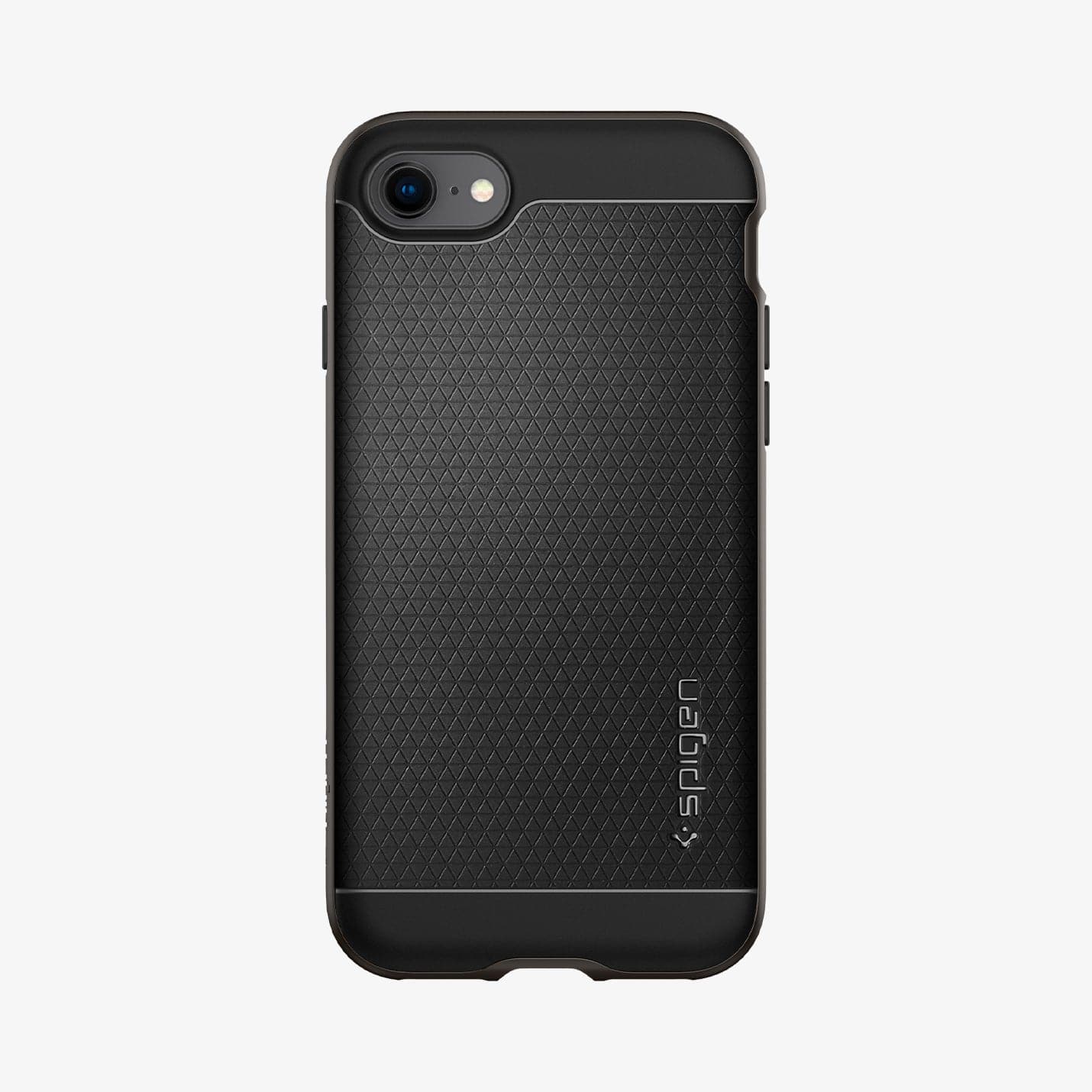 054CS22358 - iPhone 7 Series Neo Hybrid Case in Gunmetal showing the back