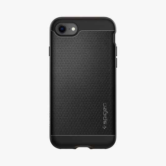 054CS22358 - iPhone 7 Series Neo Hybrid Case in Gunmetal showing the back