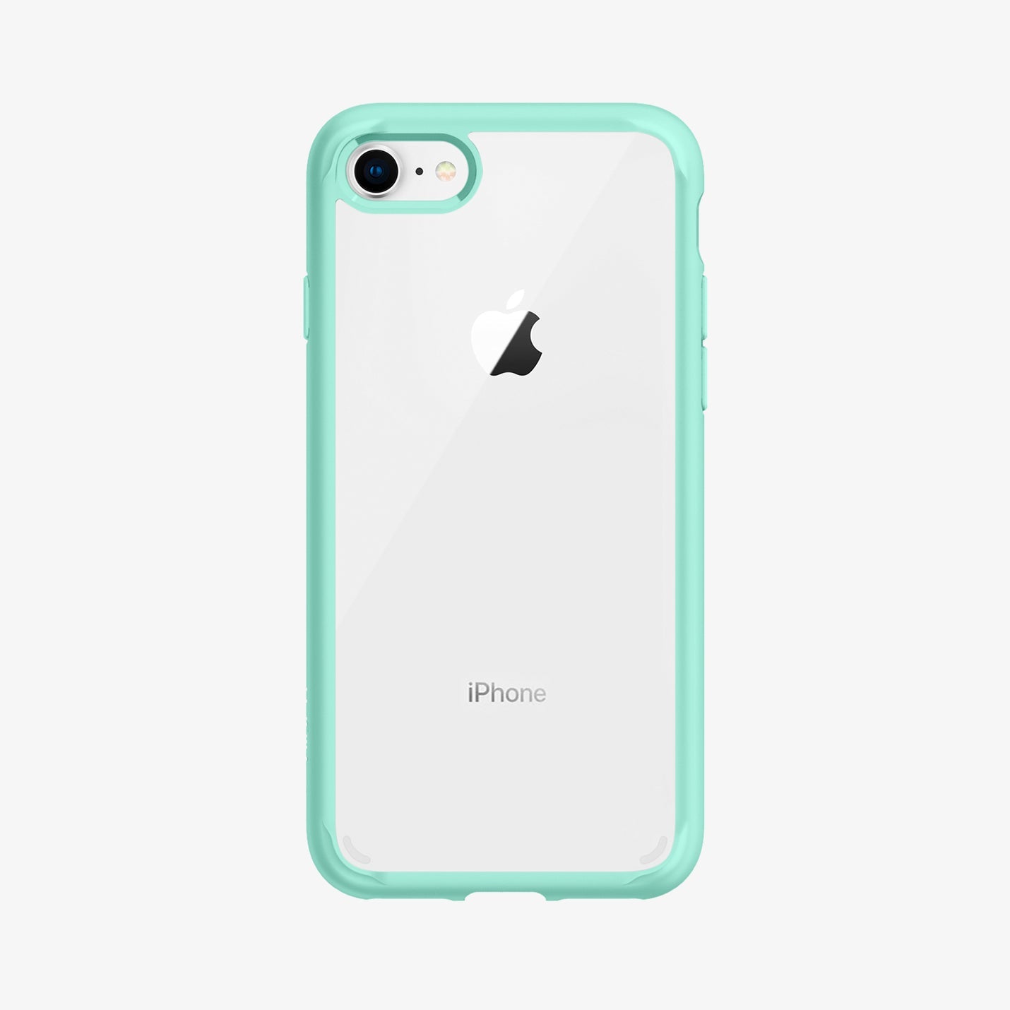 042CS20925 - iPhone SE Ultra Hybrid case in mint showing the back