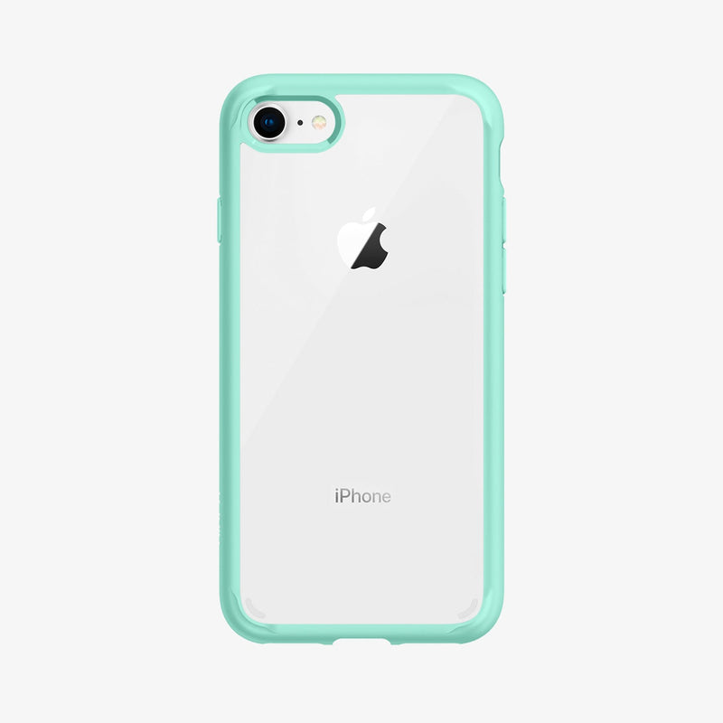 042CS20925 - iPhone SE Ultra Hybrid case in mint showing the back