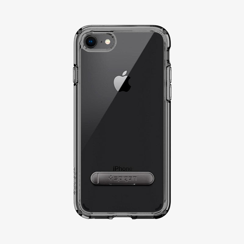 054CS22212 - iPhone 8 Series Ultra Hybrid S Case in Jet Black showing the back