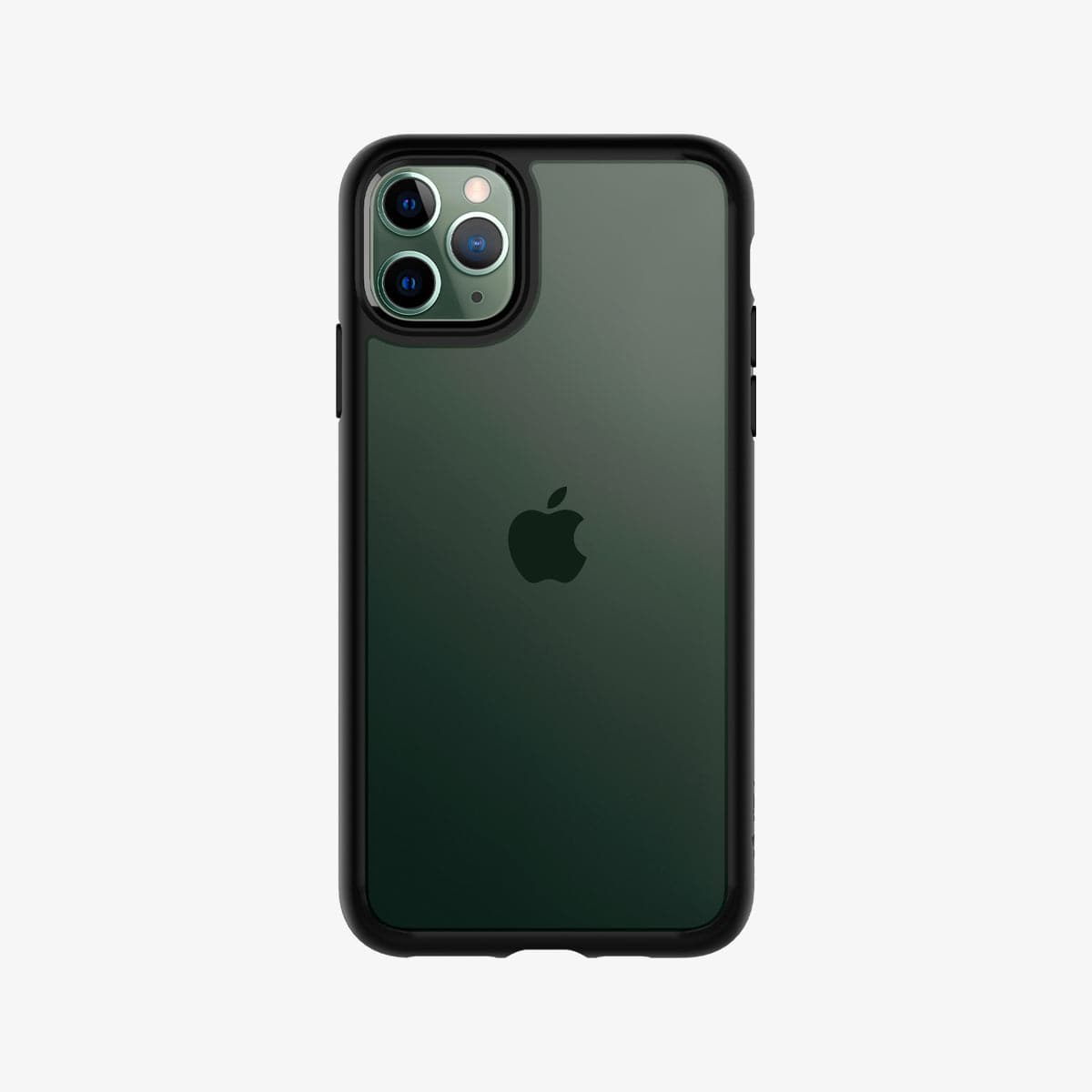 077CS27234 - iPhone 11 Pro Case Ultra Hybrid in matte black showing the back