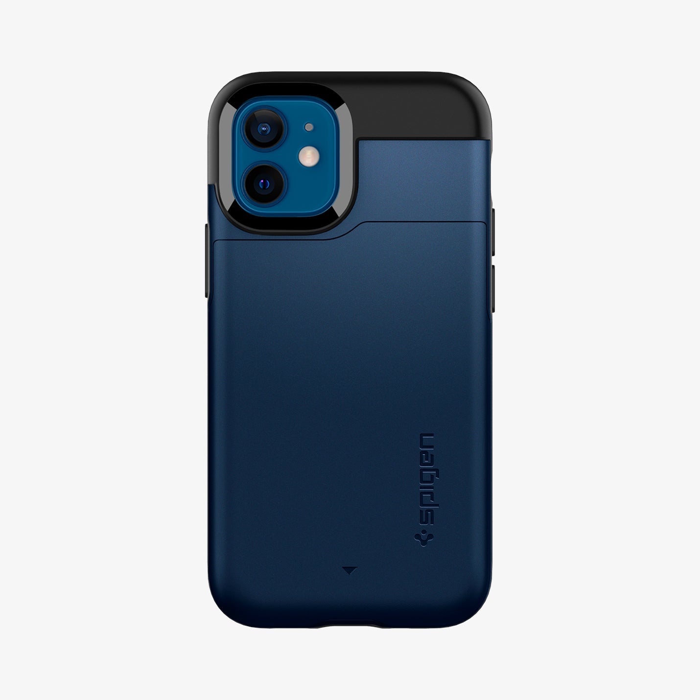 ACS02300 - iPhone 12 Mini Case Slim Armor CS in navy blue showing the back