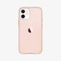 ACS01699 - iPhone 12 Pro / 12 Case Liquid Crystal Glitter in rose quartz showing the back