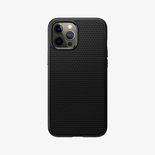 ACS01617 - iPhone 12 Pro Max Case Liquid Air in black showing the back