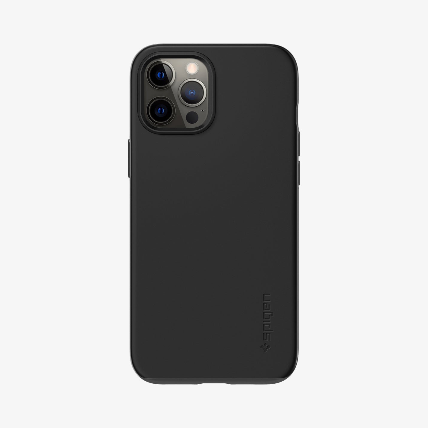 ACS01612 - iPhone 12 Pro Max Case Thin Fit in black showing the back
