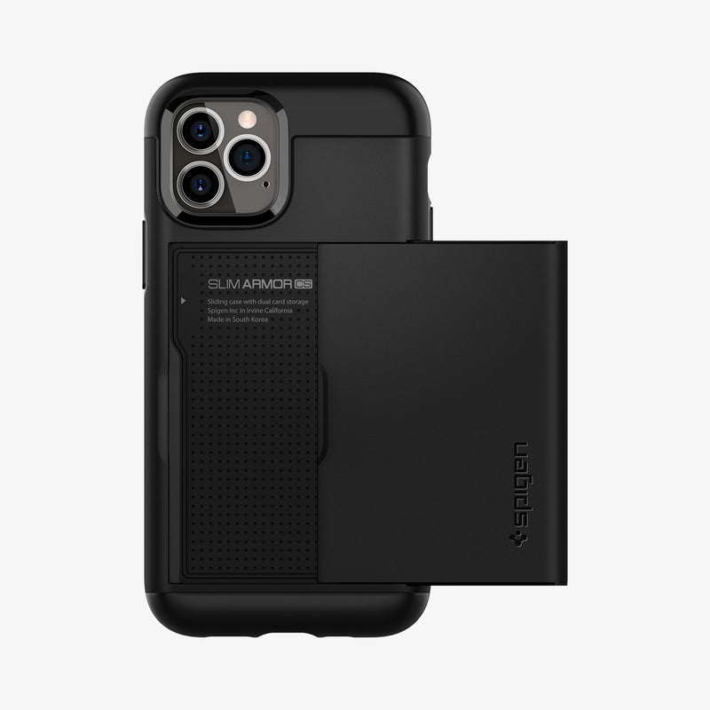 Spigen Slim Armor CS iPhone 12/12 Pro Case - Black, Extreme Protection,  Metallic Finish