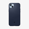 ACS04919 - iPhone 14 Plus Case Mag Armor (MagFit) in navy blue showing the back