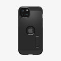 ACS06669 - iPhone 15 Plus Case Tough Armor (MagFit) in black showing the back