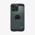 ACS06735 - iPhone 15 Pro Case Tough Armor (MagFit) in abyss green showing the back