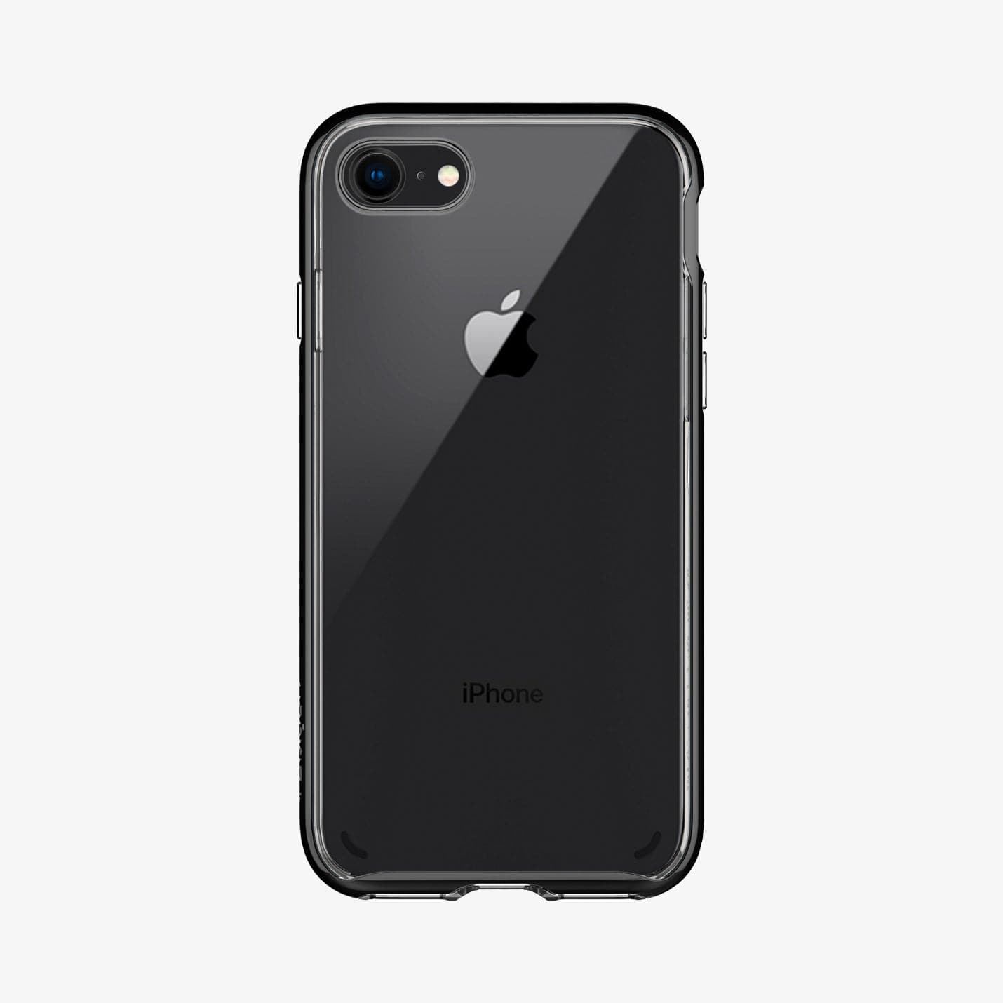 054CS22367 - iPhone 7 Series Neo Hybrid Crystal Case in Jet Black showing the back
