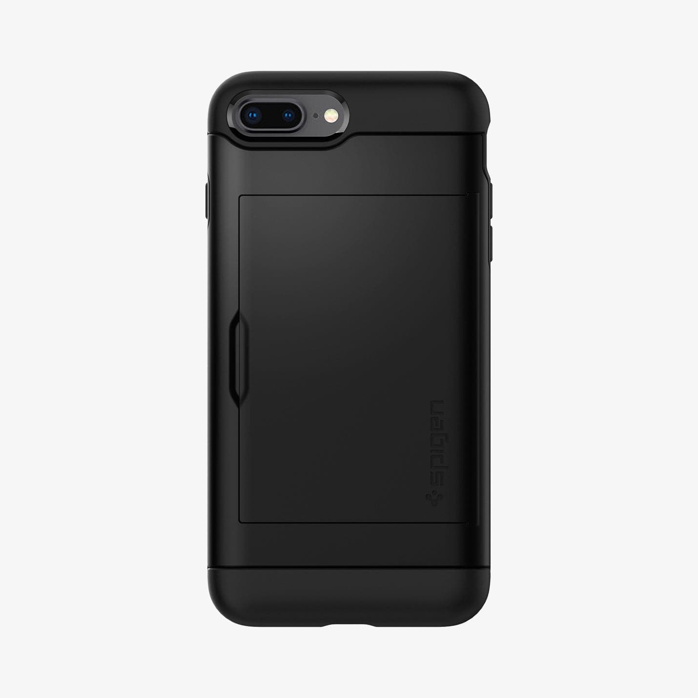 043CS20528 - iPhone 7 Series Slim Armor CS Case in Black showing the back