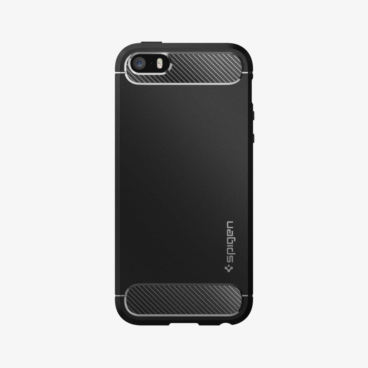 041CS20167 - iPhone 5 Series Case Rugged Armor in black showing the back
