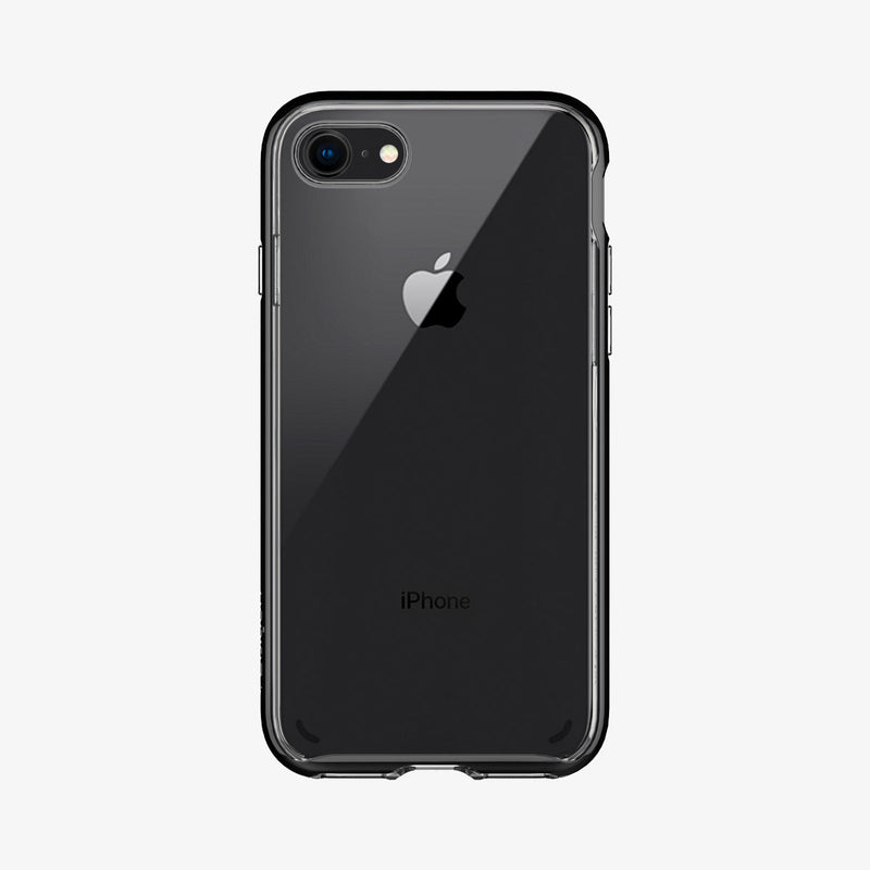 054CS22367 - iPhone SE Neo Hybrid Crystal case in black showing the back
