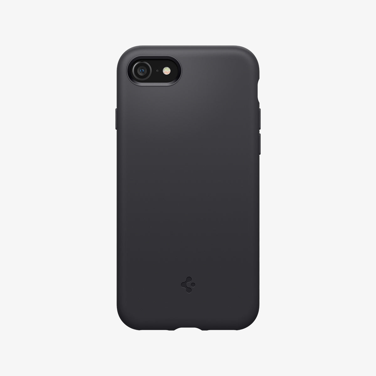 ACS04349 - iPhone SE Silicone Fit case in black showing the back
