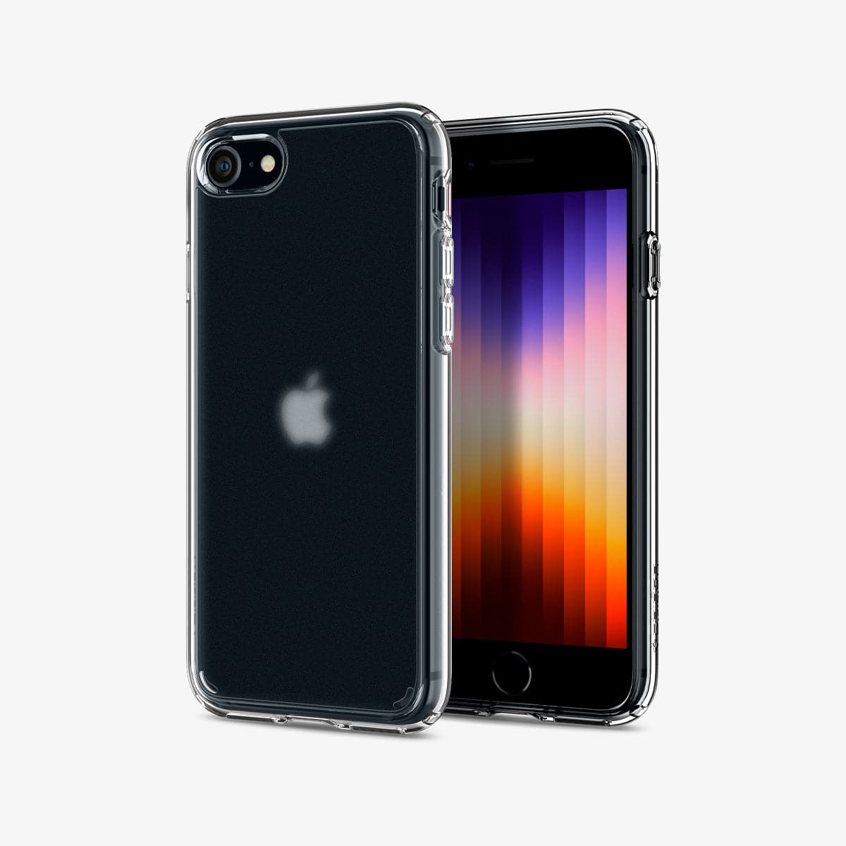 ACS04354 - iPhone 7 Series Ultra Hybrid Case in Frost Clear showing the front and back