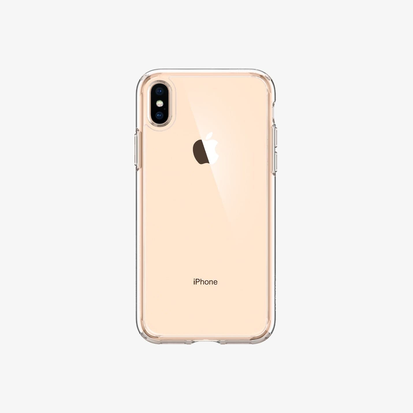 065CS25127 - iPhone XS Max Case Ultra Hybrid in crystal clear showing the back