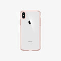 ACS01834 - iPhone XS Max Case Ultra Hybrid in rose crystal showing the back