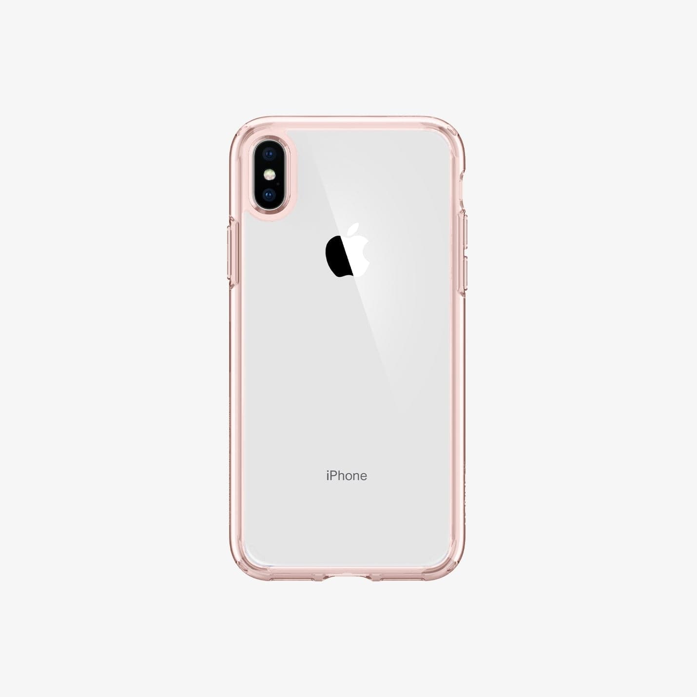 ACS01834 - iPhone XS Max Case Ultra Hybrid in rose crystal showing the back