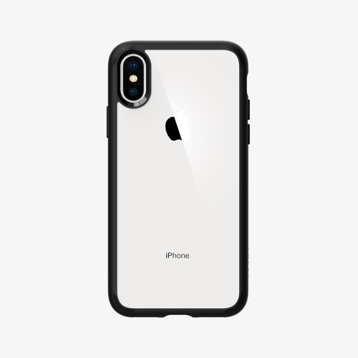 057CS25364 - iPhone XS / X Case Ultra Hybrid in black showing the back