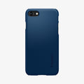 ACS04348 - iPhone SE Thin Fit case in blue showing the back
