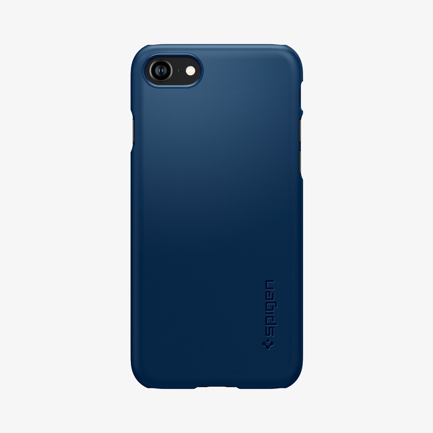 ACS04348 - iPhone SE Thin Fit case in blue showing the back