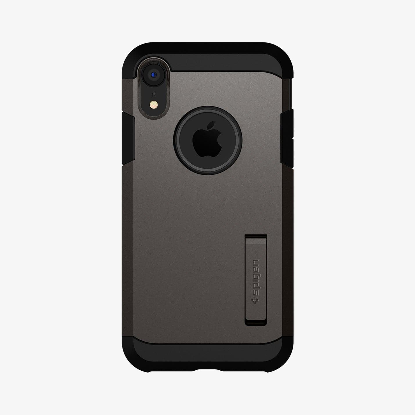 064CS24877 - iPhone XR Case Tough Armor in gunmetal showing the back