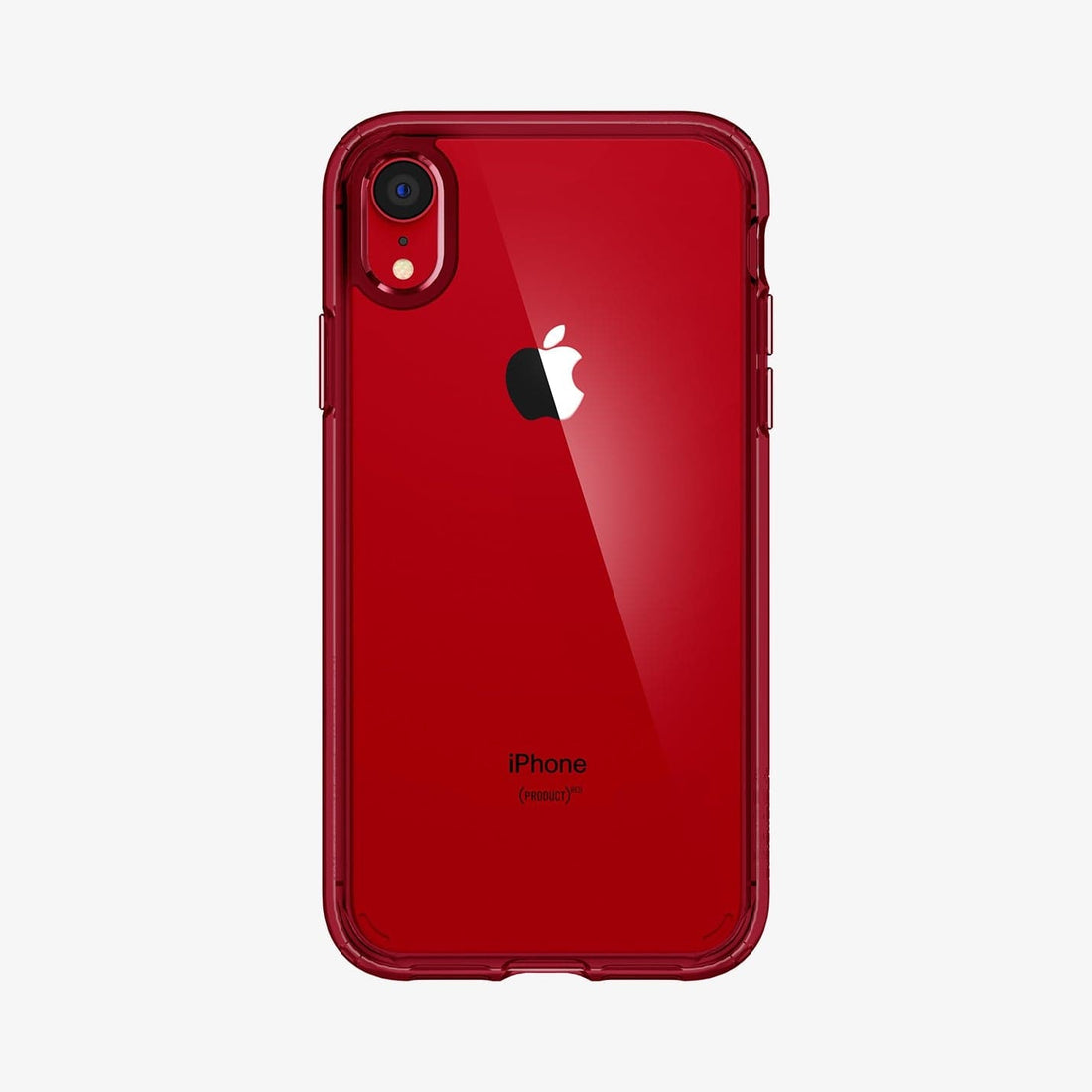 064CS25346 - iPhone XR Case Ultra Hybrid in red showing the back
