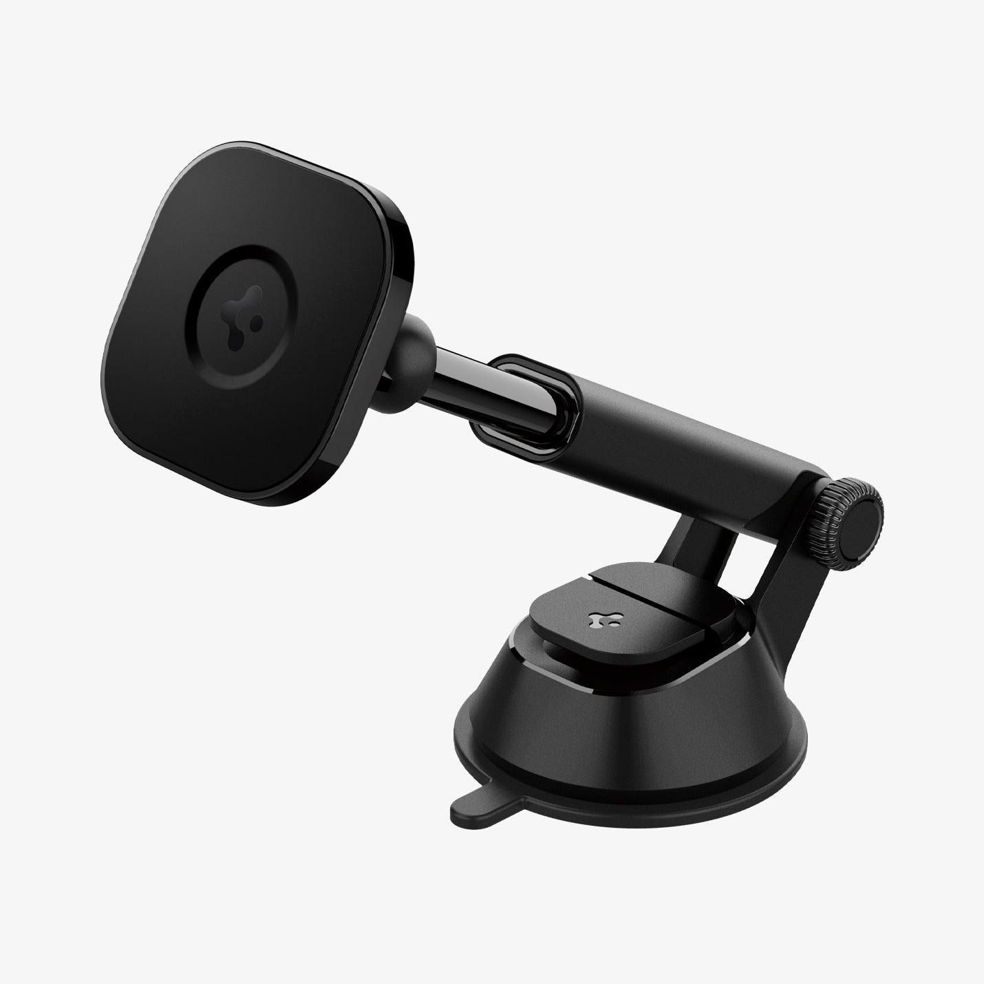 ACP02618 - OneTap Magnetic Car Mount Dashboard (MagFit) in black showing the front and side