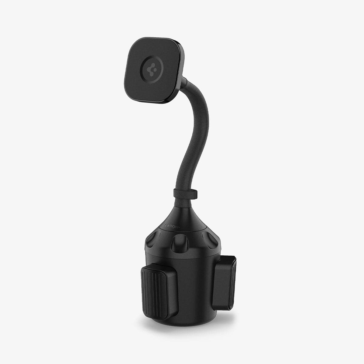 ACP03809 - OneTap Car Mount Cup Holder (MagFit) in black showing the front and side