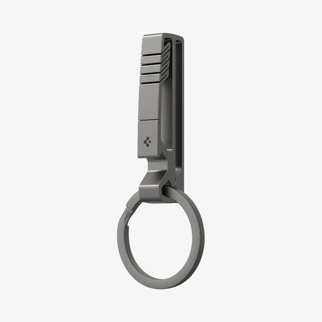 AHP05319 - Key Holder Clip Metal Fit in gunmetal showing the front