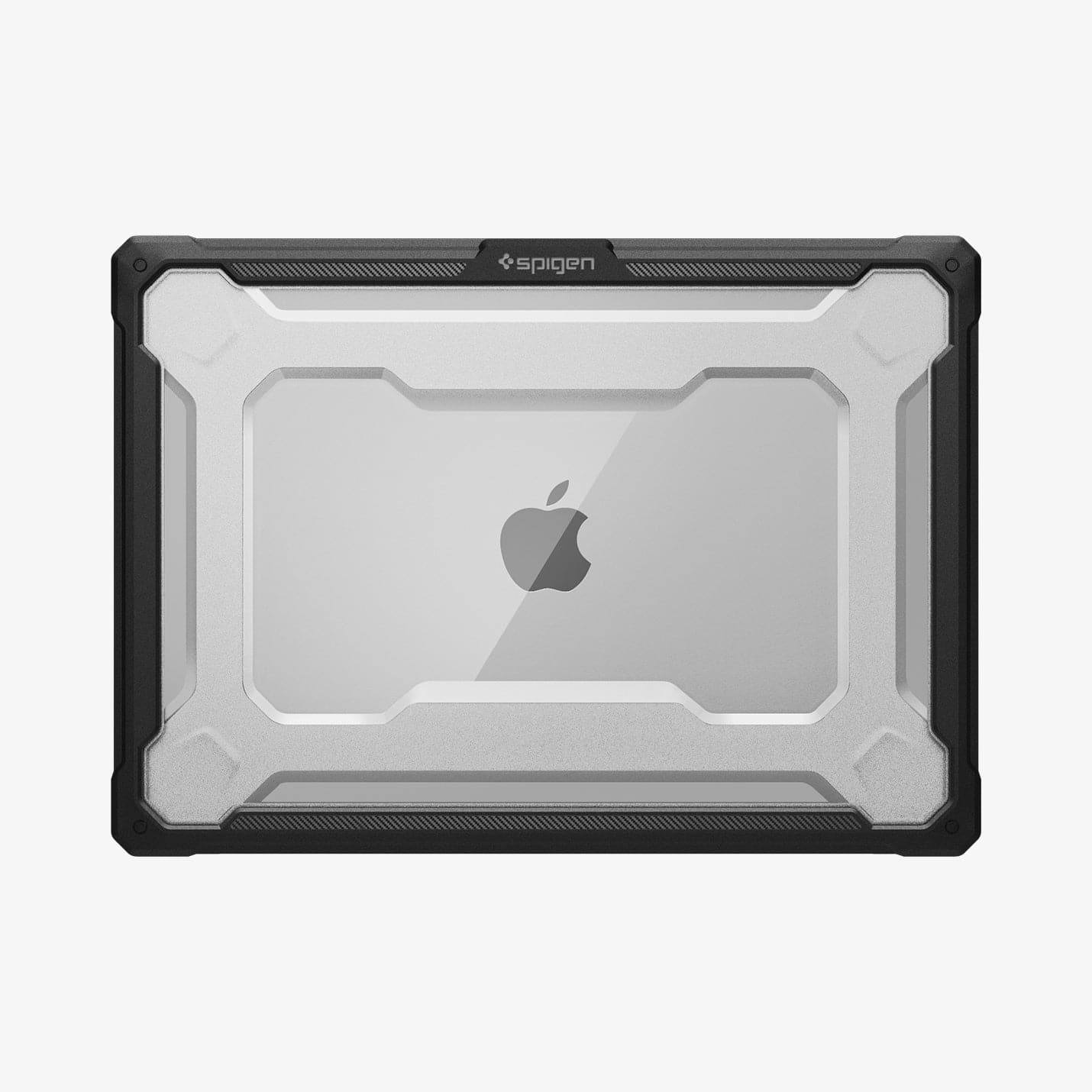 ACS04409 - MacBook Pro 14" Case Rugged Armor in matte black showing the top with laptop closed