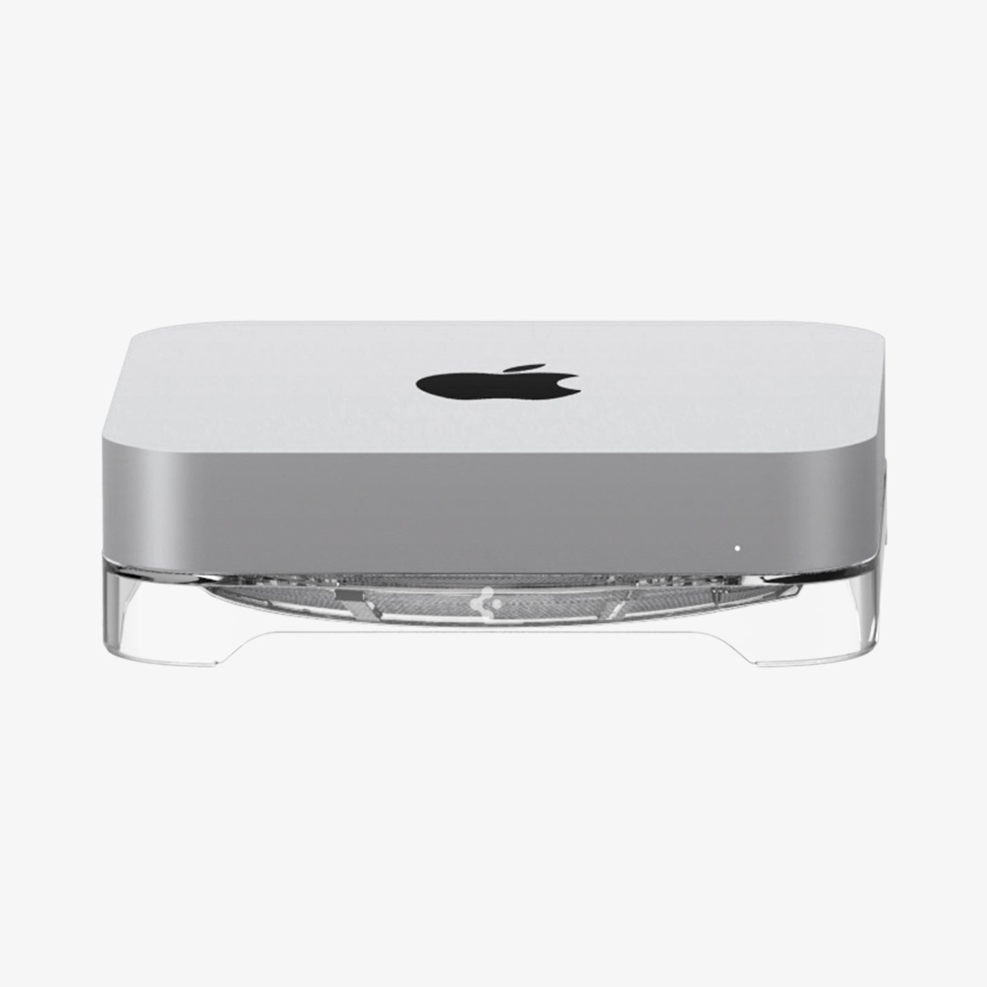 AMP06150 - Apple Mac Mini Stand in crystal clear showing the front and ...