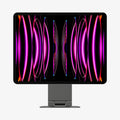 AMP06414 - OneTap Easel Magnetic Stand (MagFit) in black showing the front with ipad attached to stand
