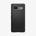 ACS05814 - Pixel 7a Case Thin Fit in black showing the back