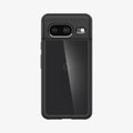 ACS06280 - Pixel 8 Case Ultra Hybrid in matte black showing the back