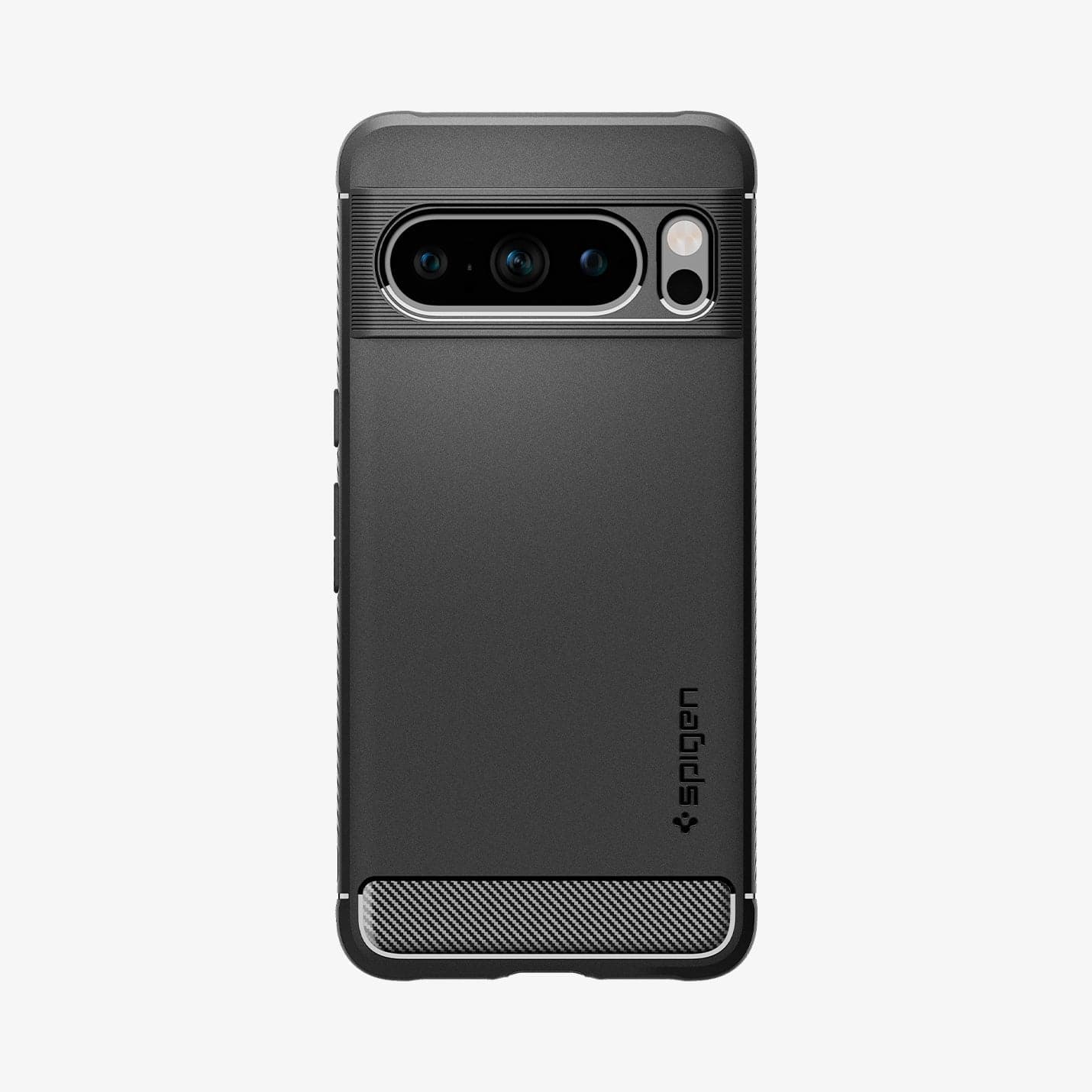 ACS06314 - Pixel 8 Pro Case Rugged Armor in matte black showing the back